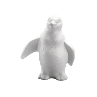 Pingouin en polystyrene<br />19 cm