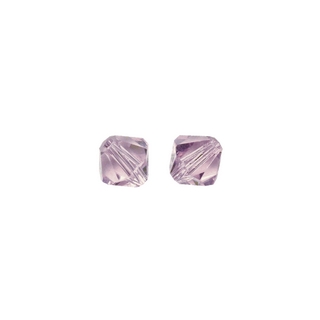 Perles cristal Swarovski toupie 6 mm ø. <br />violet