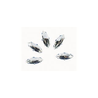 Pierres strass, 12x4 mm, ovales<br />cristal
