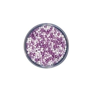 Rocailles, nacrees, 2,6 mm ø<br />Teintes lilas