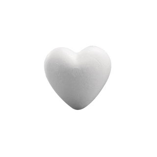 Coeur en polystyrene, plein 15 cm