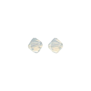 Perles cristal Swarovski toupie 4 mm ø.  blanc opal