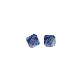 Perles cristal Swarovski toupie 8 mm ø.  bleu royal