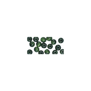 Perles en bois, polies, 10 mm ø, rondes vert