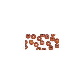 Perles en bois, polies, 6 mm ø, rondes orange