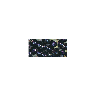 Rocailles. 2 mm ø. avec garniture argent lilas fonce