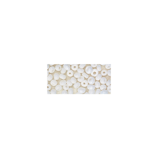 Rocailles. 2 mm ø. opaques blanc