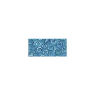 Rocailles. 2 mm ø. transparentes lustre turquoise