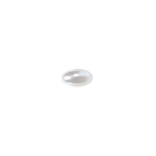 Perles Olives, 6x10 mm blanc