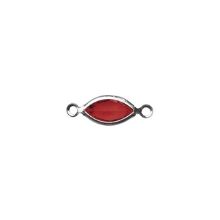 Accessoires bijoux Swarovski ovale, 2 oeuillets, 17 mm rouge classique
