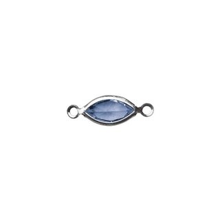 Accessoires bijoux Swarovski ovale, 2 oeuillets, 17 mm bleu royal