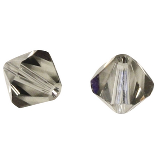 Perles cristal Swarovski 3 mm bte. de 50 pces gris argente