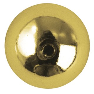 Perles rondes en plastique, 8 mm ø or