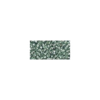 Rocailles, avec garniture d'argent, 2,6 mm ø jade